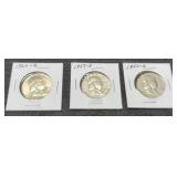 (3) F. Half Dollars: 1952-D, 57-D, 60-D