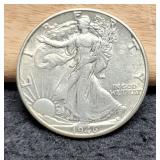 1946-D W. Liberty Half Dollar XF45