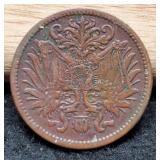 1910 Austria 2 Heller