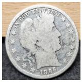 1896 Barber Half Dollar