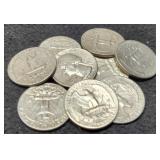 (10) Silver W. Quarters