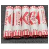 (5) 2009-D Bicentennial L. Cent Rolls BU