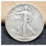 1934-S W. Liberty Half Dollar VF30