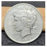 1922-D Peace Dollar AU