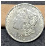 1921 Morgan Dollar AU