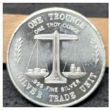 1 Troy Oz. Silver Trade Unit Round