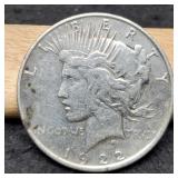 1922-D Peace Dollar XF