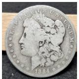 1884-O Morgan Dollar VF
