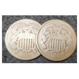 (2) 1964 Two Cent AG
