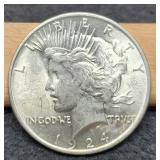 1924 Peace Dollar BU