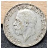 1931 United Kingdom 1 Florin Silver 50%/11.3 G