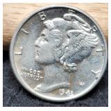 1943 Mercury Dime MS64