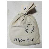 Bag Of 5,000 Wheat Cents 1940-1958