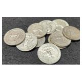 (10) Silver W. Quarters