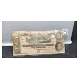 1864 $10 Confederate States Note