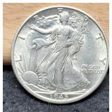 1945-S W. Liberty Half Dollar MS60