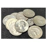 (10) Silver W. Quarters