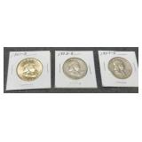 (3) F. Half Dollars: 1953-D, 58-D, 61-D