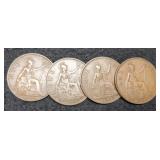 (4) Great Britain Large Pennies: 1930, 2-36, 45