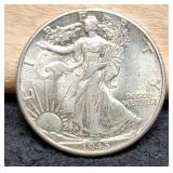 1945 W. Liberty Half Dollar MS60