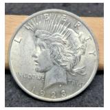 1923 Peace Dollar AU