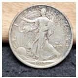 1917-D Reverse W. Liberty Half Dollar F