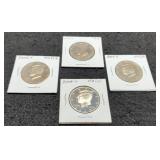 (4) Proof K. Half Dollar Clad: