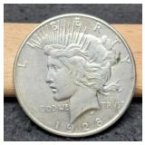 1928-S Peace Dollar XF