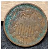 1864 Two Cent