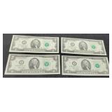 (4) 2003 $2 FR Notes Unc./Consecutive #