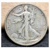 1918-S W. Liberty Half Dollar VG8