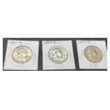 (3) F. Half Dollars: 1953-D, 54-D, 61-D