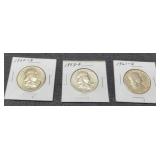 (3) F. Half Dollars: 1953-D, 60-D, 61-D
