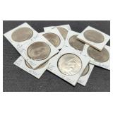 (10) 1976 V2 Ike Bicentennial Dollars