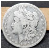 1883 Morgan Dollar F