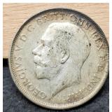 1919 United Kingdom 1 Florin Silver 92.5%/11.3 G