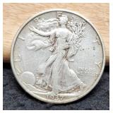 1937-S W. Liberty Half Dollar VF30