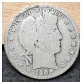 1908-S Barber Half Dollar: 1907, 1910