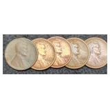 (5) 1921-S L. Cents