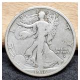 1916-D Obverse W. Liberty Half Dollar F