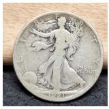 1921-D W. Liberty Half Dollar VG8