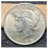 1925 Peace Dollar AU