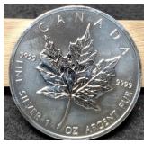 2013 1 Troy Oz. Silver Canada $5 Maple Leaf