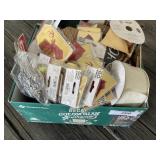 Box of Ribbon and Christmas Crafts