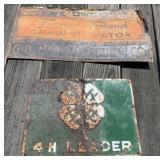 4H and Grain Elevator Signs