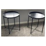 2 - Metal Side Tables