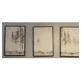 3 - Framed pcs of Wall Art