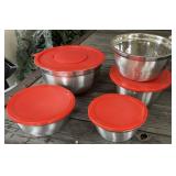 Stainless Food Prep with Lids