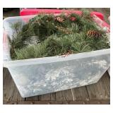 Tote of Christmas Greenery