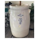 4 Gallon White Hall Butter Crock